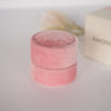 Amonie dusty rose velvet ring box exterior