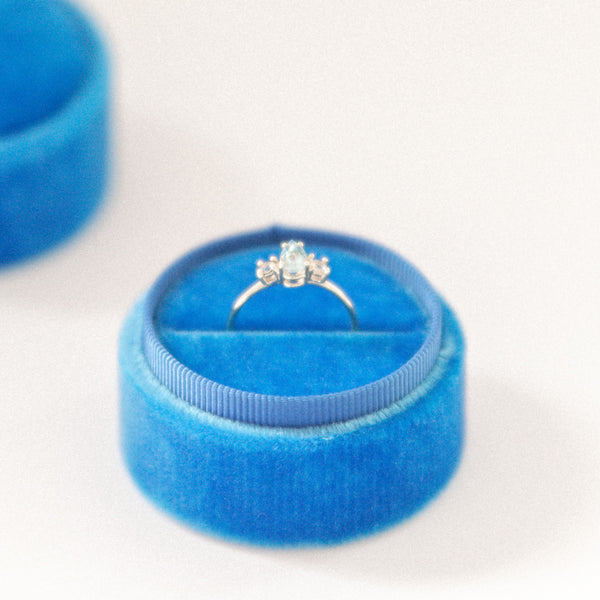 French Blue Ring Box